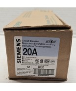 Box of 12 NEW Siemens Circuit Breaker B120 1 Pole 20A 120/240V 60Hz Type BL - $178.97 CAD