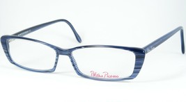 Paloma Picasso By Metzler 8235 138 Striped Blue /BLACK /CLEAR Eyeglasses 54mm - £76.34 GBP