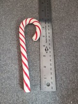 Candy Cane Christmas Ornaments Clay Dough, Red &amp; White 7&quot; - £5.25 GBP
