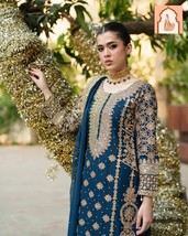 Mother-Daughter Combo: Faux Georgette Embroidered Kurti Set - $55.00