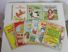 Vtg. 80s Little Golden Books Lot Of 9 Disney Sesame St Lot Of 9 DH2291 - £11.96 GBP