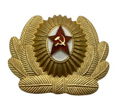 Vintage Russian Soviet Military Metal Hat Pin Badge Red Star Ukraine USSR - $23.74