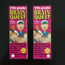 Brain Quest 7th Grade Deck 1 and 2 Q&amp;A Cards 1,500 Questions and Answers - £14.84 GBP