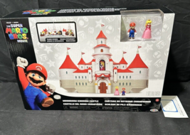 The Super Mario Bros Movie Mushroom Kingdom Castle 1&quot; Mario &amp; Peach Figures - £67.05 GBP