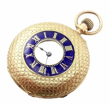 Vintage! Swiss 14k Yellow Gold Ladies Pocket Watch 33mm High Grade Movement - £2,111.22 GBP
