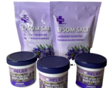3 Relief Pure Epsom Salt Body Cream Lavender &amp; 2 THERAPLUS Epsom Salt - ... - £25.53 GBP