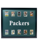 Green Bay Packers Framed 10 Football Card Collage Lot Starr Rodgers Favr... - £166.68 GBP