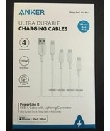 Anker PowerLine II USB-A to Lightning Ultra Durable Charging Cable 4-pac... - $952.60 MXN
