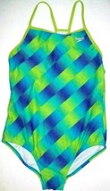 Speedo Girl's 1 Pc Swimsuit  Swimwear  Blue Green    Sz 6 - $16.62