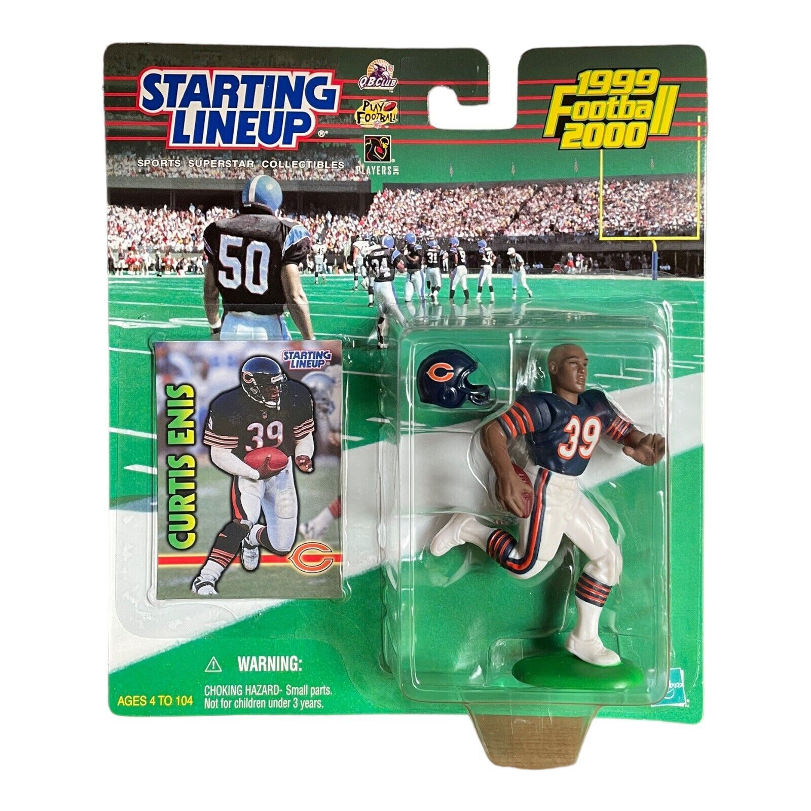 1999-2000 Kenner Starting Lineup CURTIS ENIS Chicago Bears New - £16.48 GBP