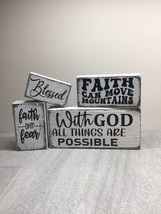 Spiritual Wooden Block Signs, Religious Signs, Spiritual Signs, Religion Gift id - £7.90 GBP