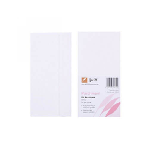 Quill Parchment Envelope DL (25pk) - Ivory White - $40.10