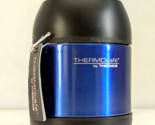 Thermos 12 oz ThermoCafe Stainless Steel Blue Insulated Vacuum Food Jar ... - $16.17