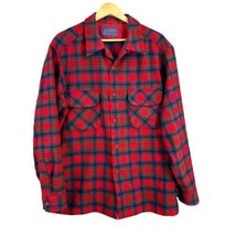 Pendleton Shirt Macduff Tartan Red Plaid Buttonup Flannel Wool Mens Size... - $56.00