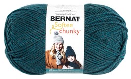 Spinrite Bernat Softee Chunky Big Ball Yarn Solids Teal 1 Pack of 12 Skein - $153.49