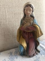 Vintage 7”Mary  Paper Mache Figurine For Nativity Manger Japan Made - $9.30