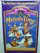 Walt Disney Presents: Melody Time Home Video Promotional Poster 1985 - £14.52 GBP