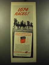 1949 Eveready Batteries Ad - 1,674 Races - £14.45 GBP