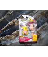 Pokemon PIKACHU &amp; CLEFFA Battle Figure Pack VALENTINES DAY Set NEW 2024 - $18.00