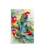 Art Poster Colorful Birds Room Unframed Interior Canvas Print 12x18 Inch... - $13.99