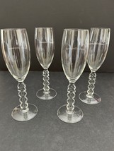 Franklin Templeton Vintage Glass Champagne Glasses *Set of 4* - £46.39 GBP