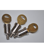 Lot of 3 DUO High Security Lock Cylinders with Keys - No Sleeves - Vending - $49.49