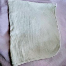 Gerber Solid Light Green Mint Thermal Baby Blanket Waffle Weave Cotton L... - £30.06 GBP