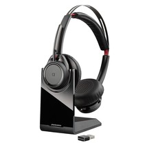 Poly - Voyager Focus UC with Charge Stand (Plantronics) - Bluetooth Dual-Ear (St - £353.86 GBP