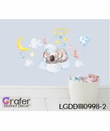 Sleep Koala decal, Nursery wall decal, Watercolor decal, Koala wall deca... - €51,25 EUR