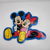 Vintage Disney Mickey Minnie Mouse Hugging Wall Decor Cardboard - £23.97 GBP