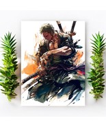 One Piece Roronoa Zoro Pirate King Straw Hat Home Decor Metal Wall Art P... - $187.82 MXN+