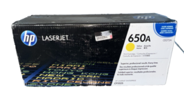 Genuine OEM Sealed HP 650A CE272A Toner Cartridge Yellow For LaserJet CP... - $152.00