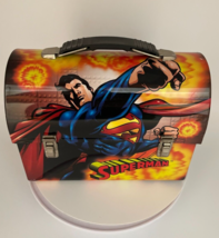 Superman Lunchbox Tin Box Superman DC Comics Lunchbox Super heroes Vintage 2001  - £5.22 GBP