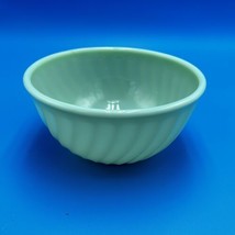 Vintage Fire King Oven Ware Jadeite 8” Mixing Bowl Swirl Pattern USA Made - £36.51 GBP
