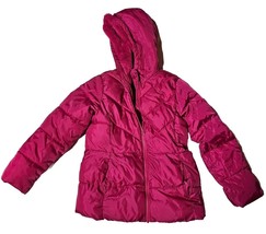 Wonder Nation Girls Pink Comfy Snowboard Ski Jacket Size L (10-12) 34x17 - £7.15 GBP