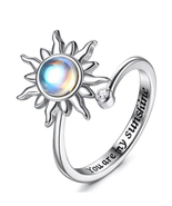 Fidget Anti Anxiety Ring Spinner Meditation Ring Women Girls Jewellery Gift - €5,20 EUR