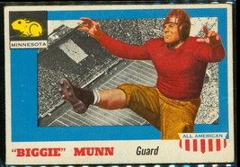 Vintage Football Card 1955 Topps All American #92 Biggie Munn Guard Minnesota - £8.71 GBP