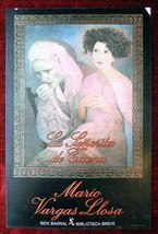 1981 Original Poster Spain Mario Vargas Llosa La Senorita de Tacna Pictu... - $88.87