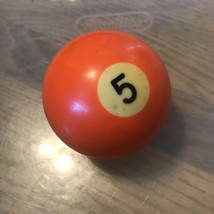 Vintage Billiards Pool Ball Replacement, 2 1/4&quot;, Orange Solid # 5 - $3.50
