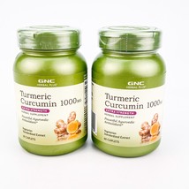 GNC Herbal Plus Turmeric Curcumin 1000mg 60 Caplets Extra Strength Lot 2... - $43.49