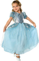 Beautiful Cinderella Palace Princess Aqua Ball Gown Polyester Costume, Rubies - £16.77 GBP