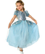 Beautiful Cinderella Palace Princess Aqua Ball Gown Polyester Costume, Rubies - $20.99