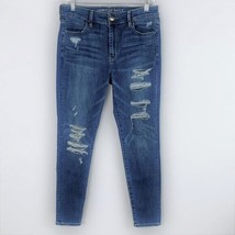 American Eagle Womens 10 Destroyed Hi Rise Jegging Jeans - £24.42 GBP