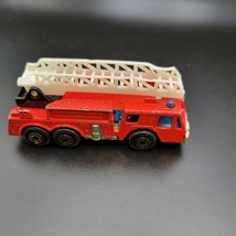 1982 Matchbox red Fire Engine Truck with Moving Missing partial Ladder - $3.95
