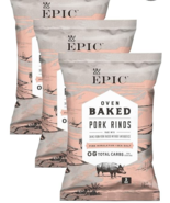 3 ct Pork Rinds Pink Himalayan Salt 5 oz ea bag Paleo Keto Low Carb BB 1... - $372.29 MXN