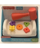 Fisher-Price Tap &amp; Turn Bench Developmental Toy Hammer, Tools, Shapes, C... - $12.99