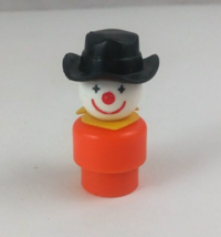 Vintage 1983 Fisher Price Little People Cowboy Rodeo Clown 2&quot; Action Figure - $5.93