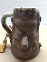 Vintage Robert Weiss Originals Folk Art 3D Face with  Mug 16 oz - £25.54 GBP