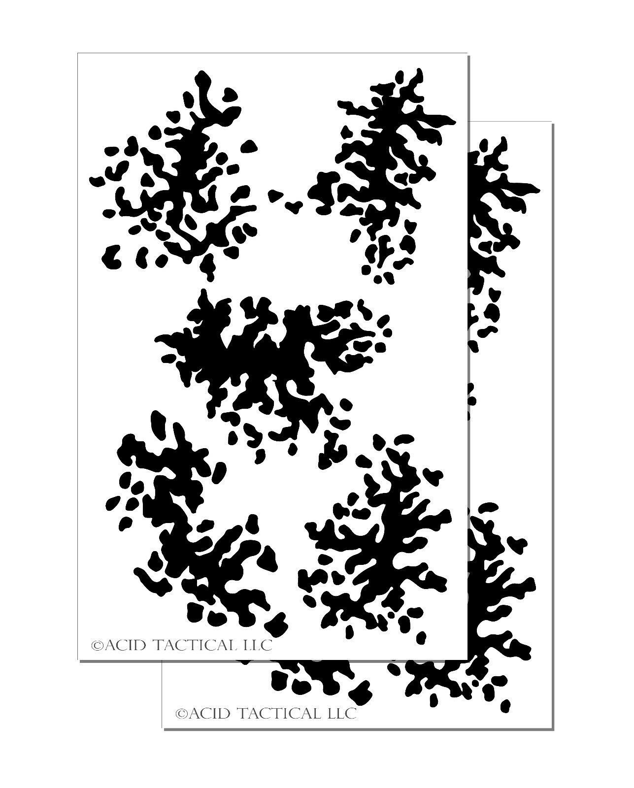 2PACK Mylar Camouflage Stencils DIY Rifle Gun Airbrush Paint Mask Swarm ... - $12.99