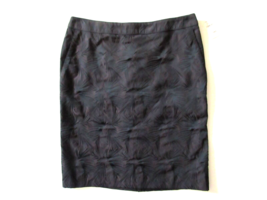 NWT Max Mara Black &amp; Brown Textured Jacquard Paggio Straight Pencil Skirt 8 - £23.17 GBP